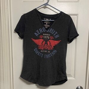 Women's Black Graphic Tee